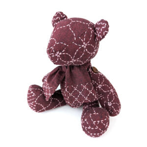 Little Sashiko Teddy Bear