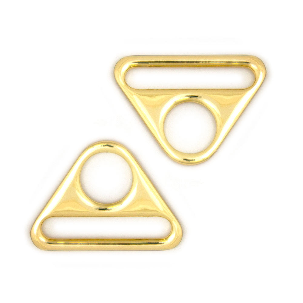 Gold Triangular Ring 40mm (1.5") - 2pkt