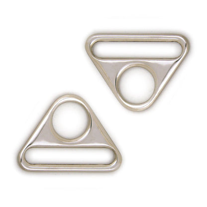 Silver Triangular Ring 40mm (1.5") - 2pkt