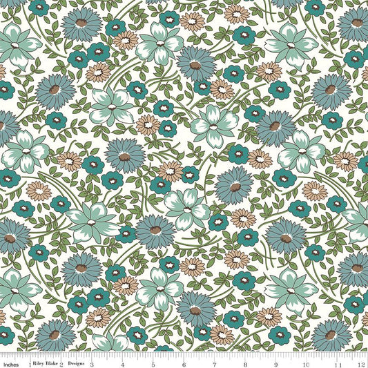 Prairie Flower - teal
