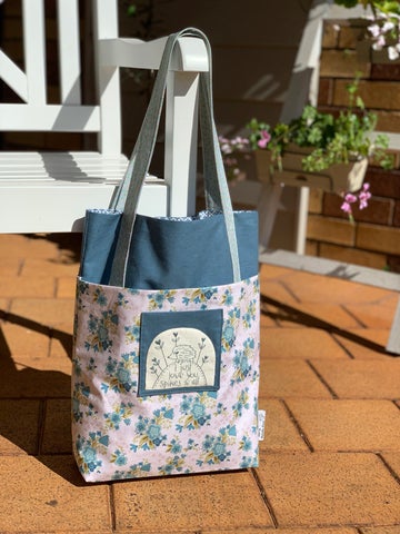 Big Blue Shopper Pattern