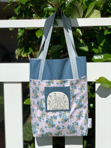 Big Blue Shopper Pattern