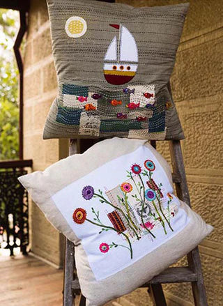 Boro'd Cushions  by Wendy Williams