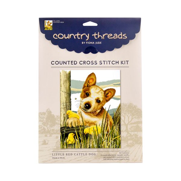 Little Red Cattle Dog - Cross Stitch